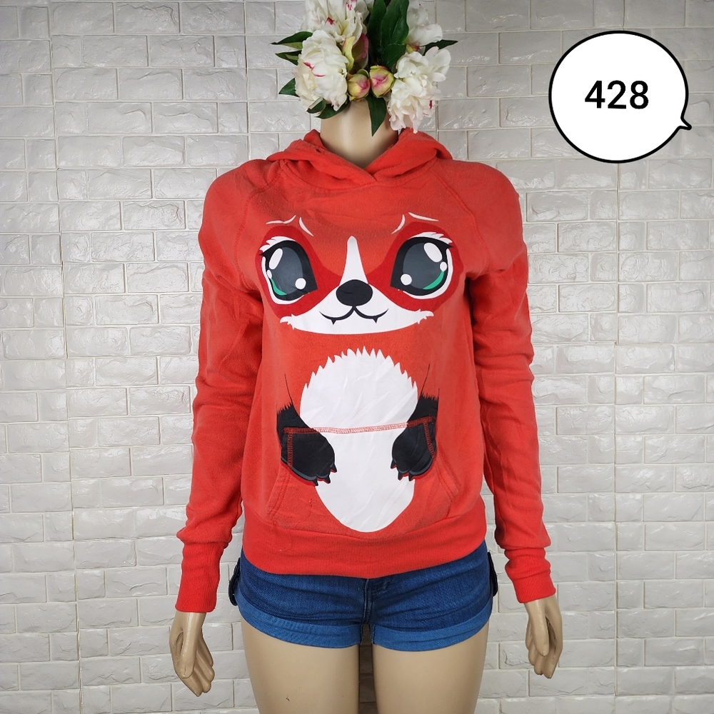 sws medium orange hoodie top ( 5 for $20 )